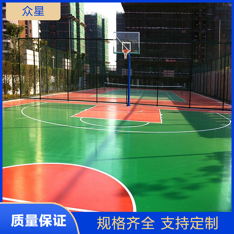 随州市塑胶篮球场塑胶地坪 - 方案